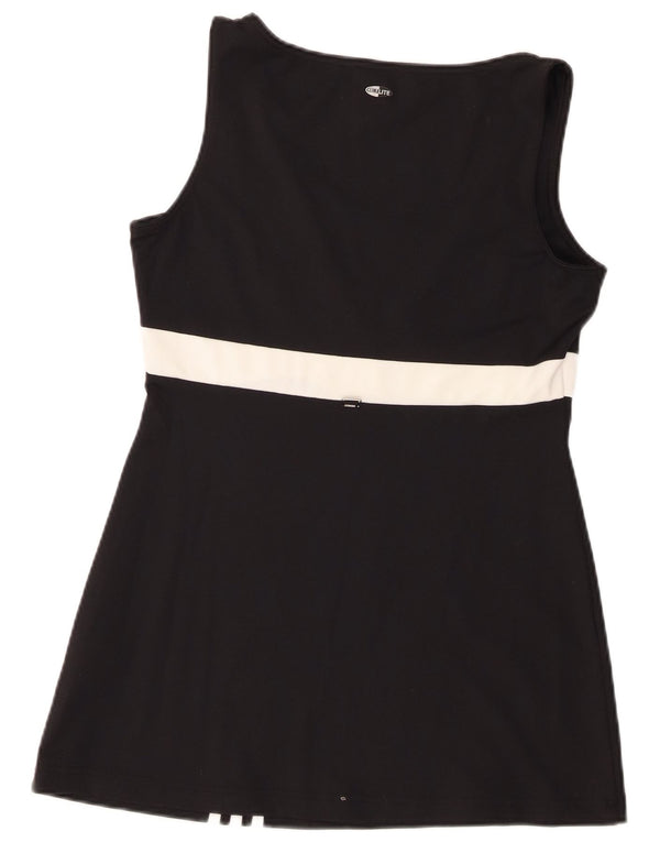 Canotta Adidas Climalite da donna UK 14 poliestere color block medio nero