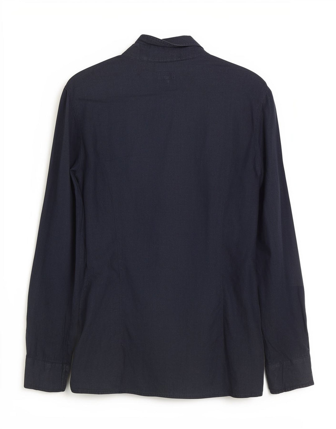Camicia Pullover Donna Armani Jeans IT 42 Lino Medio Blu Navy
