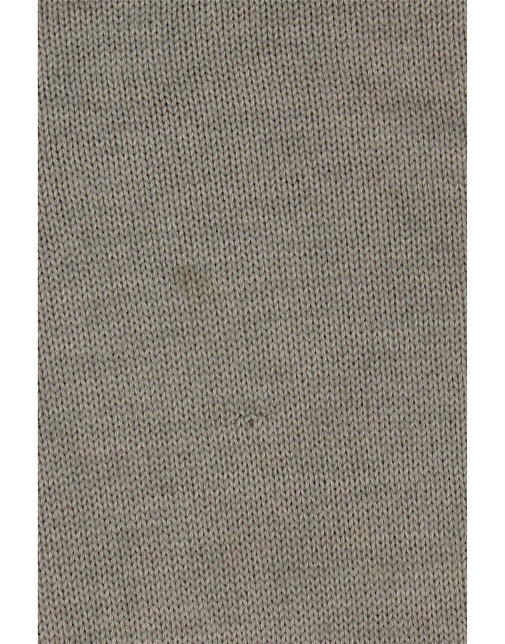 VELENO Maglione da uomo con collo alto e lana grande grigio a rombi/diamante
