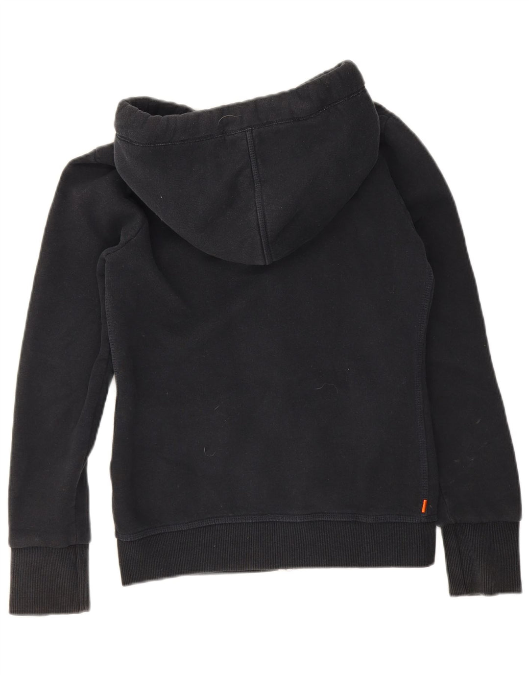 Maglione con cappuccio e zip da uomo Superdry piccolo in cotone blu navy