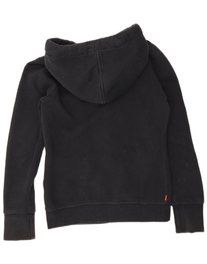 Maglione con cappuccio e zip da uomo Superdry piccolo in cotone blu navy