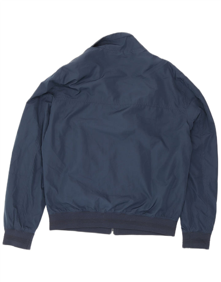 Giubbotto bomber da uomo Zara UK 40 grande poliestere blu navy