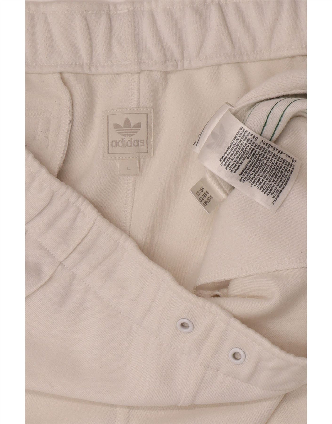 Pantaloncini sportivi da uomo Adidas grandi bianchi in poliestere