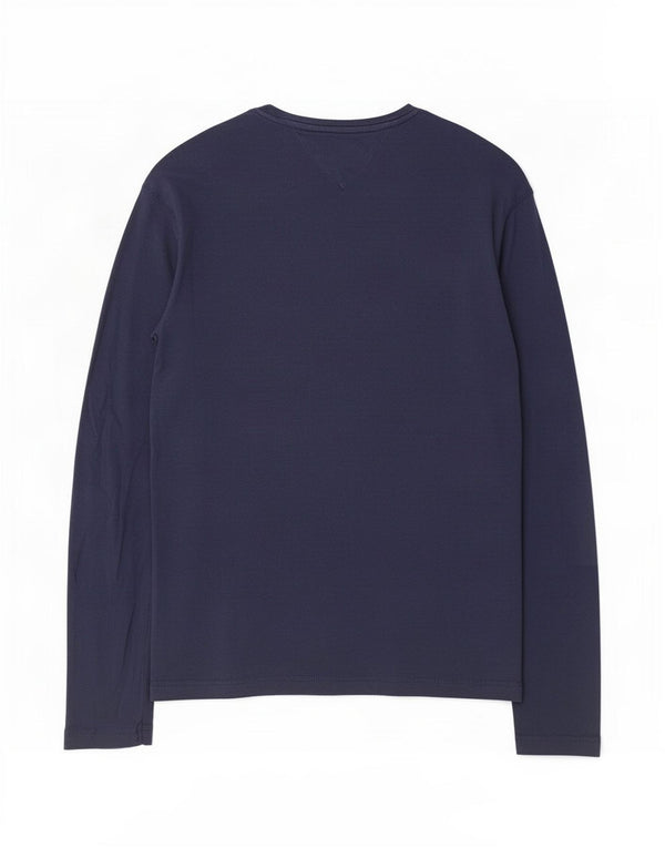 Tommy Hilfiger Uomo Top Manica Lunga XL Blu Navy Cotone