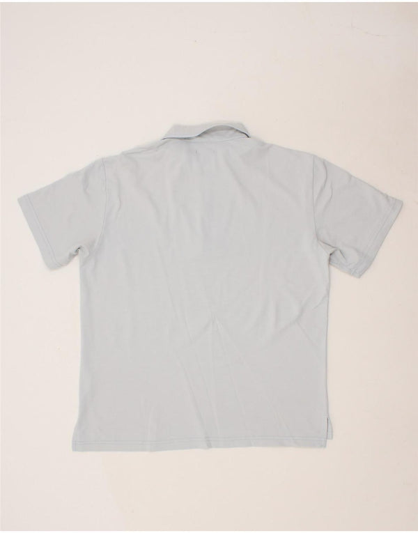 CANADIENS Mens Zip Neck Polo Shirt IT 52 Large Grey Polyamide