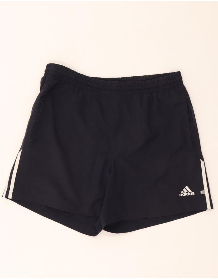 ADIDAS Mens Sport Shorts Large Navy Blue Polyester