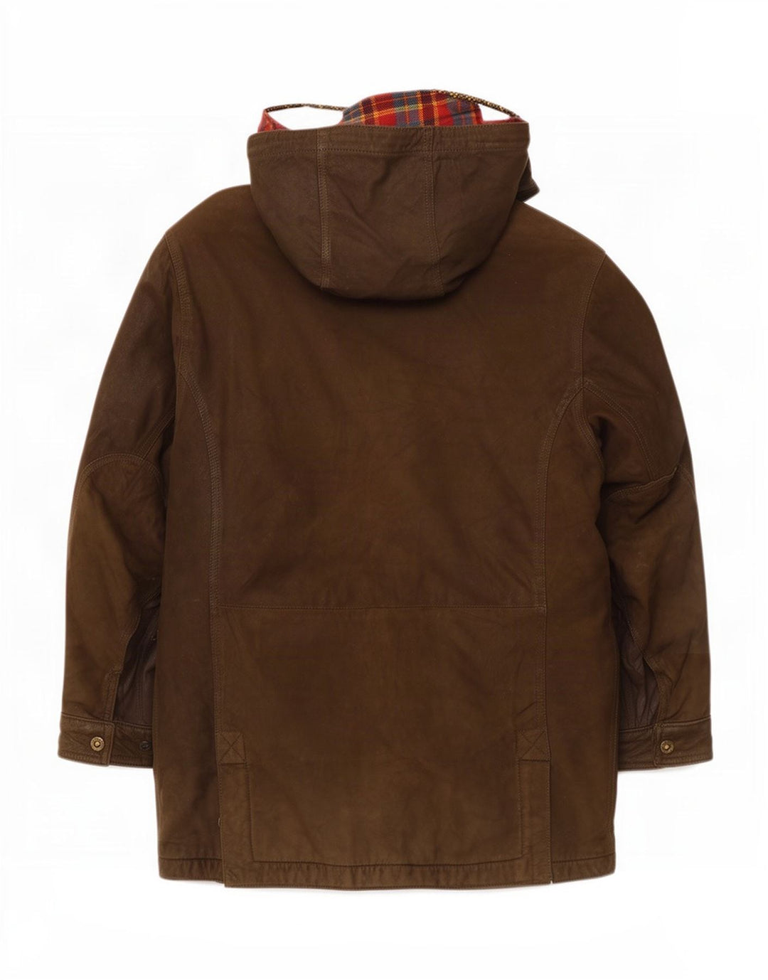 Giacca a vento in pelle con cappuccio da uomo Conrad IT 52 XL Cachi