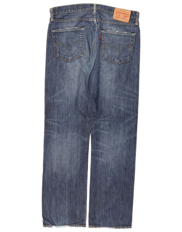 Levi's Uomo 504 Jeans dritti W32 L30 Blu