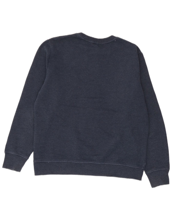 Felpa da donna vestibilità ampia Superdry, maglione UK 12, cotone blu navy medio