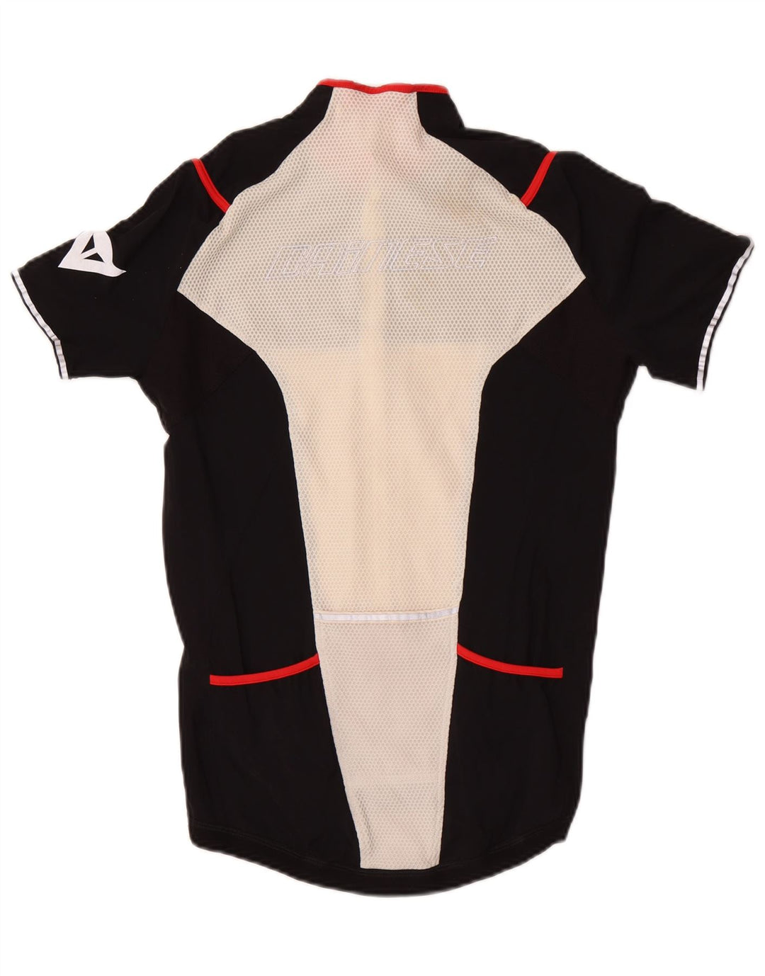 Maglia Dainese da uomo a manica corta con zip e collo, colore nero medio