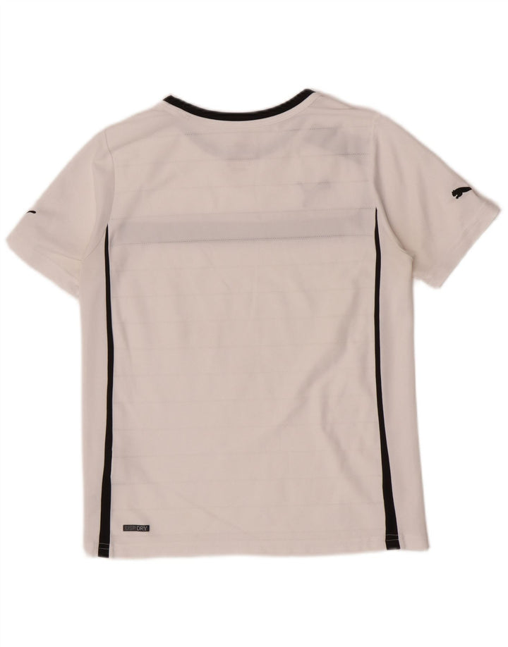 Maglietta grafica regolare da ragazzo Puma 11-12 anni Colorblock bianco