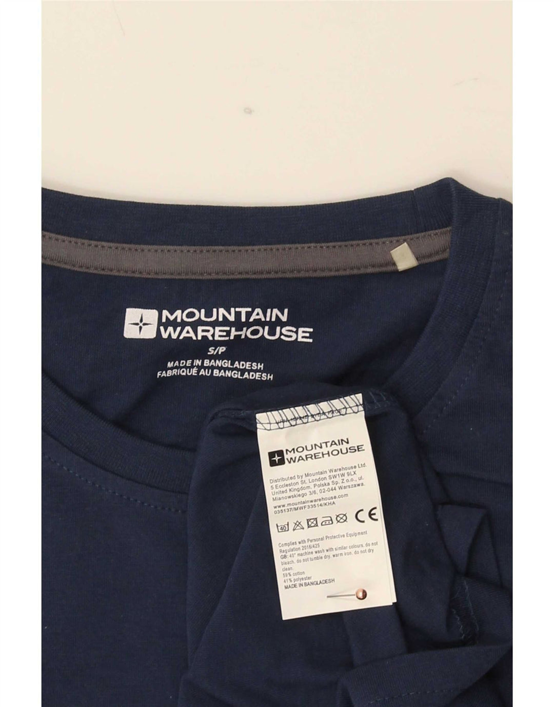 Mountain Warehouse T-shirt grafica da uomo Yorkshire Top Small blu navy