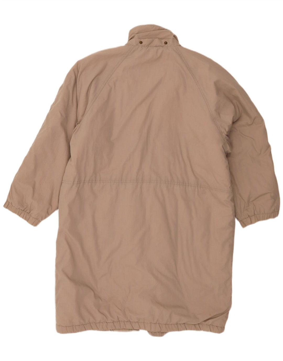 Vintage Womens Oversized Padded Coat EU 38 Medium Beige Polyester