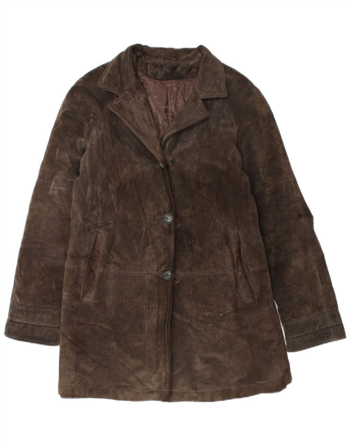 Soprabito Donna Scamosciato Oviesse IT 44 Pelle Marrone Medio