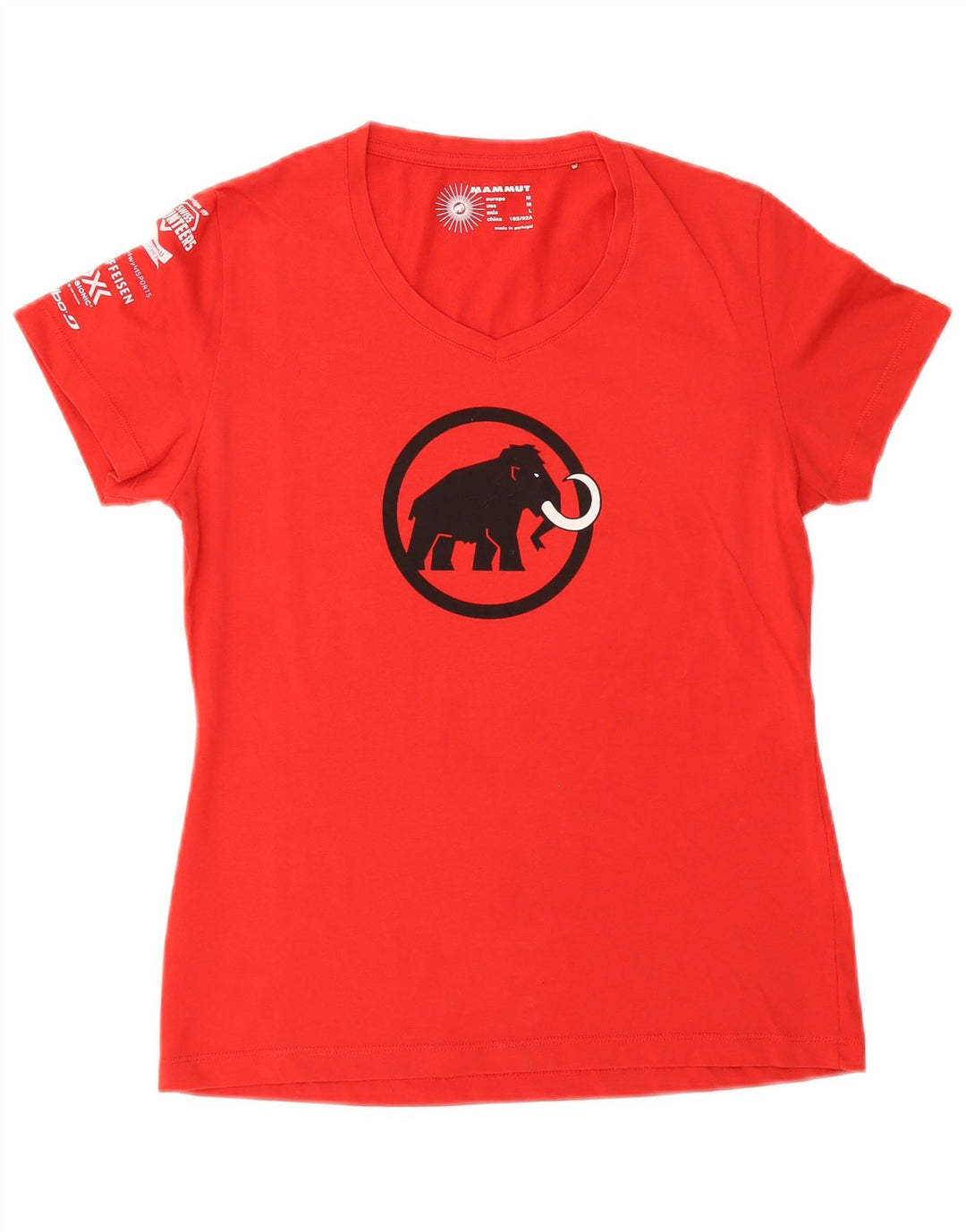 Maglietta grafica da donna Mammut Top UK 14 Medium Rossa