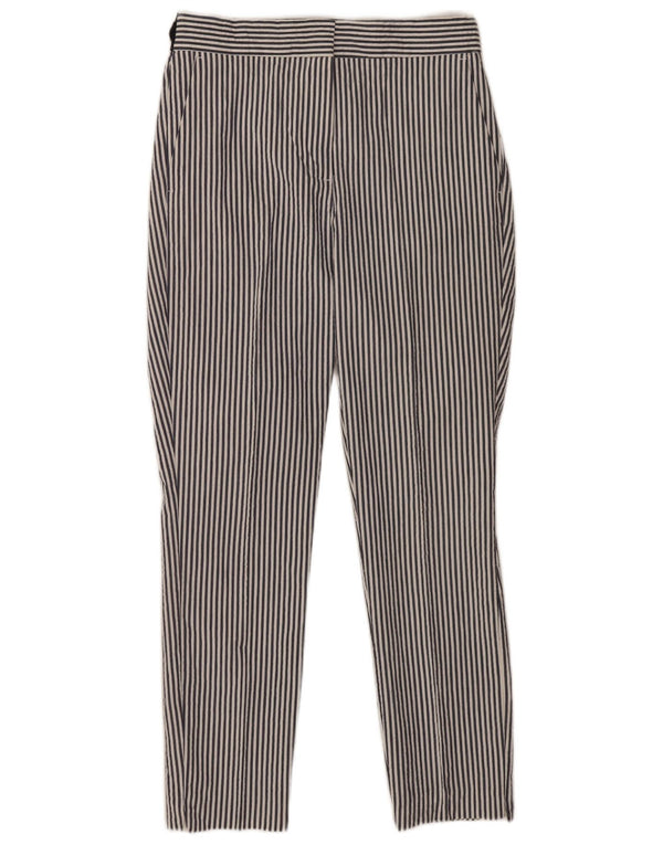 Pantaloni chino slim fit da donna Zara medi W28 L27 cotone a righe blu