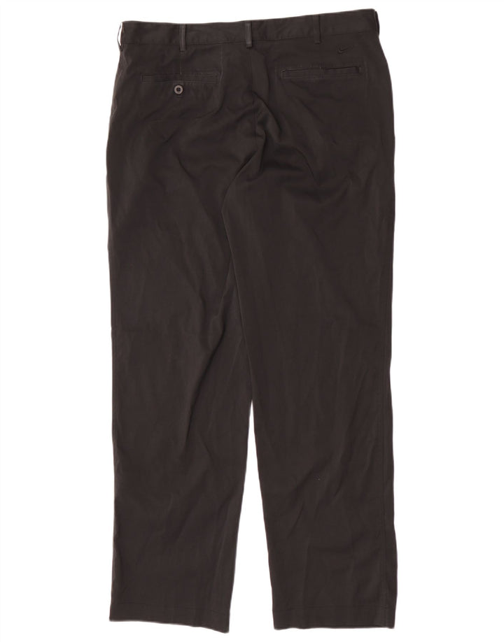 Pantaloni chino dritti Nike Dri Fit da uomo W34 L32 poliestere nero