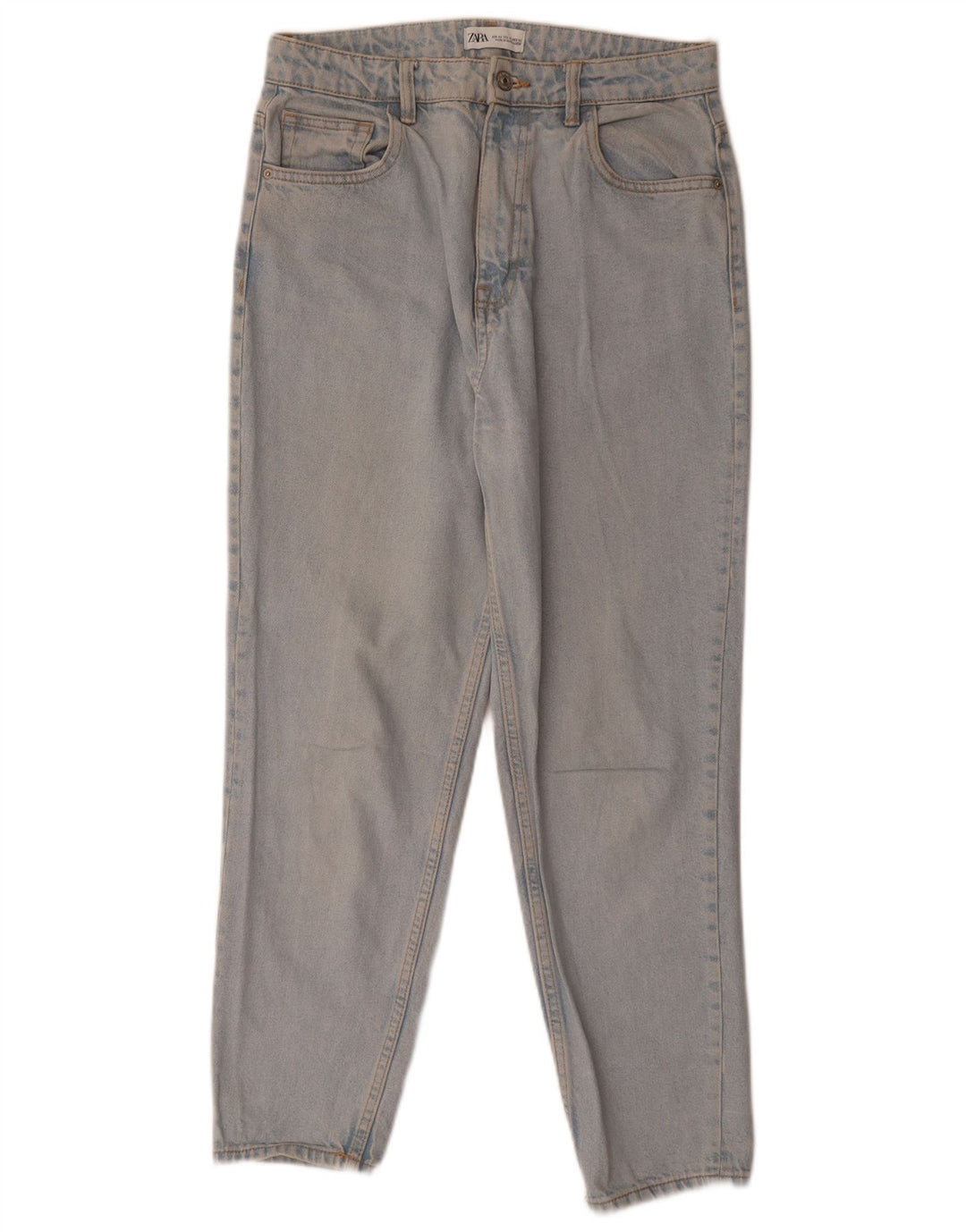 Jeans affusolati a vita alta da donna Zara EU 40 medio W30 L26 blu