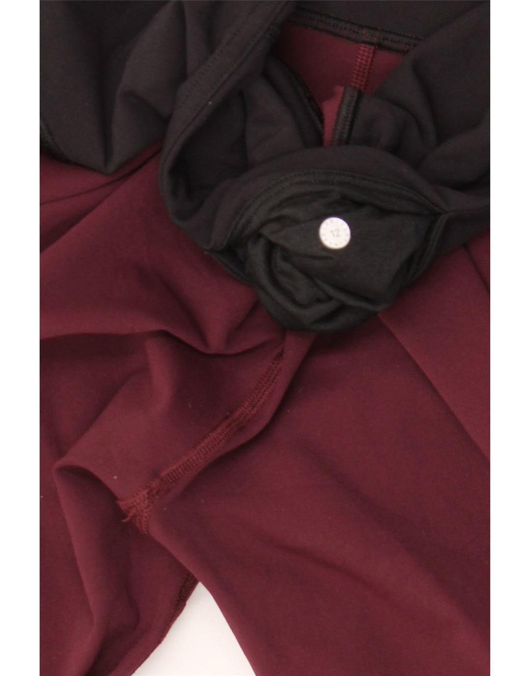 Leggings corti da donna Lululemon US 12 Large Bordeaux Colorblock