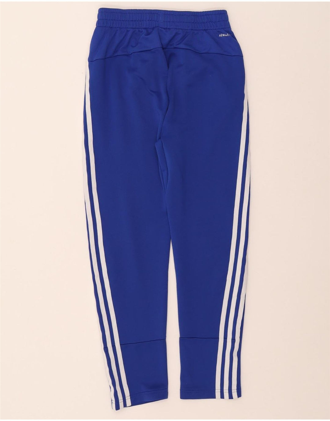 Pantaloni della tuta ADIDAS Aeroready da ragazzo 9-10 anni in poliestere blu