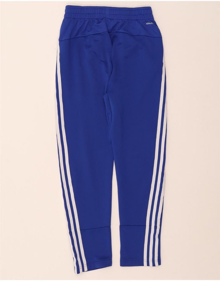 Pantaloni della tuta ADIDAS Aeroready da ragazzo 9-10 anni in poliestere blu