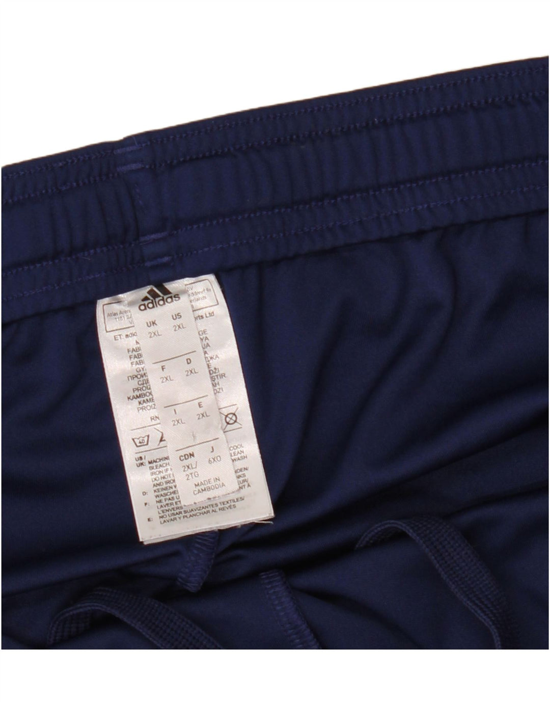 Pantaloncini sportivi ADIDAS Climalite da uomo 2XL poliestere blu navy