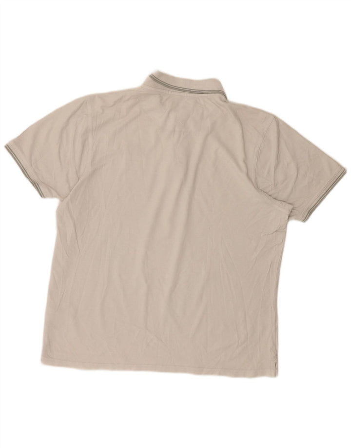 Polo da uomo Avirex 2XL in cotone a righe bianche