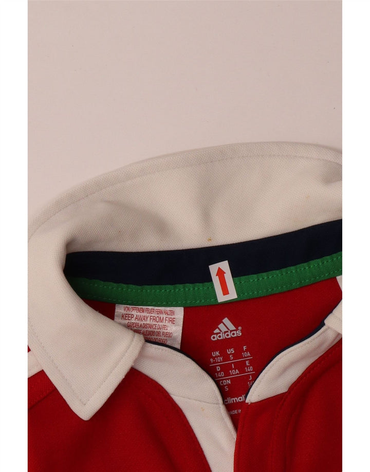 Polo grafica ADIDAS Australia 2013 da ragazzo 9-10 anni in poliestere rosso