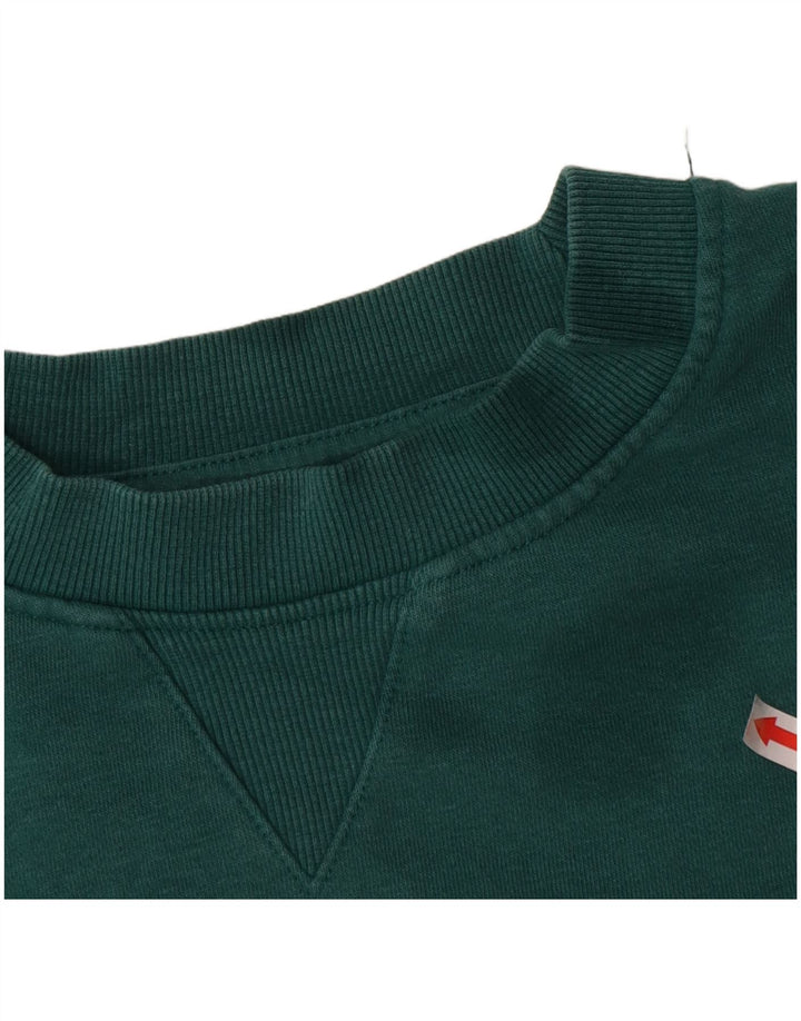 Felpa Zara Uomo Maglione Cotone Verde Medio