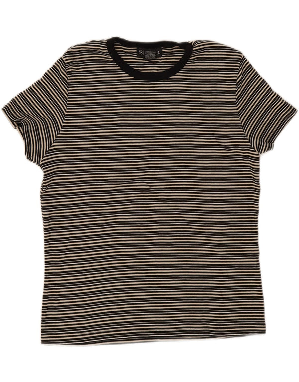 T-shirt da donna Style&Co Top UK 18 XL cotone a righe blu navy