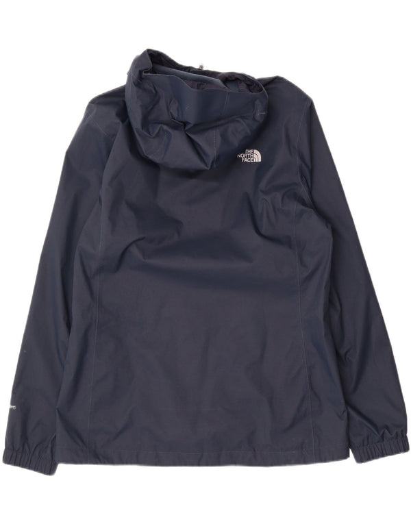 Giacca antipioggia con cappuccio da donna The North Face UK 16 Large in nylon blu navy