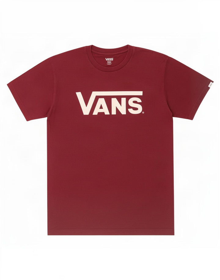 T-shirt grafica da uomo Vans Top Small in cotone marrone