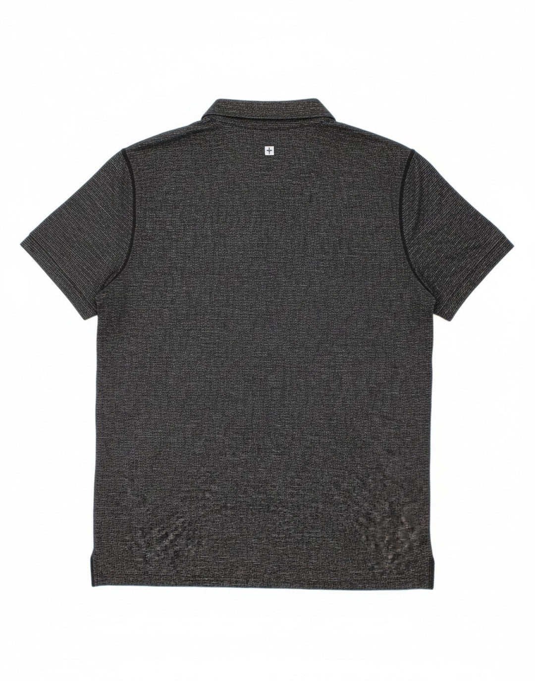 MOUNTAIN WAREHOUSE Mens Polo Shirt Medium Grey Pinstripe Polyamide