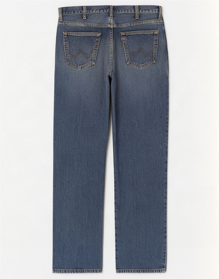 Jeans dritti da uomo Wrangler Texas W36 L32 cotone blu
