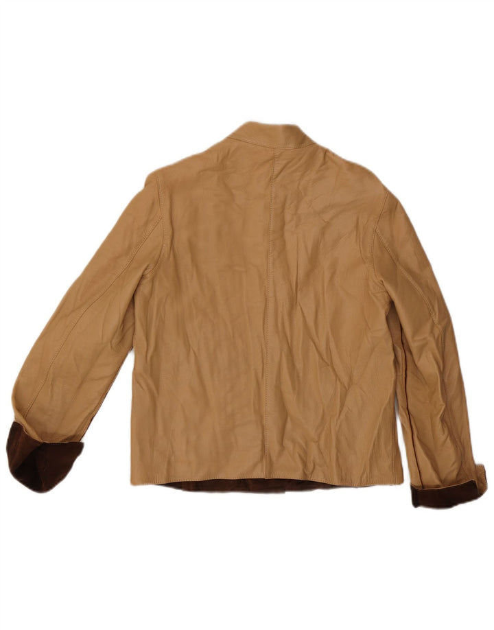 Giacca reversibile vintage da donna IT 42 Colorblock marrone medio