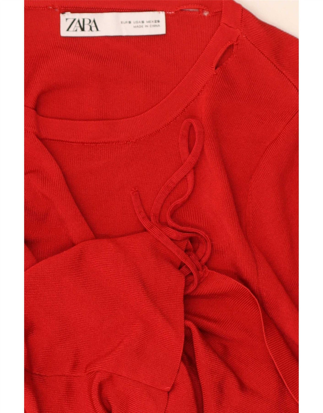 Camicetta Zara da donna Top UK 8 piccola rossa