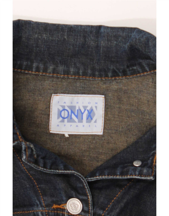 Giacca di jeans da donna Onyx UK 10 Small Blu Navy