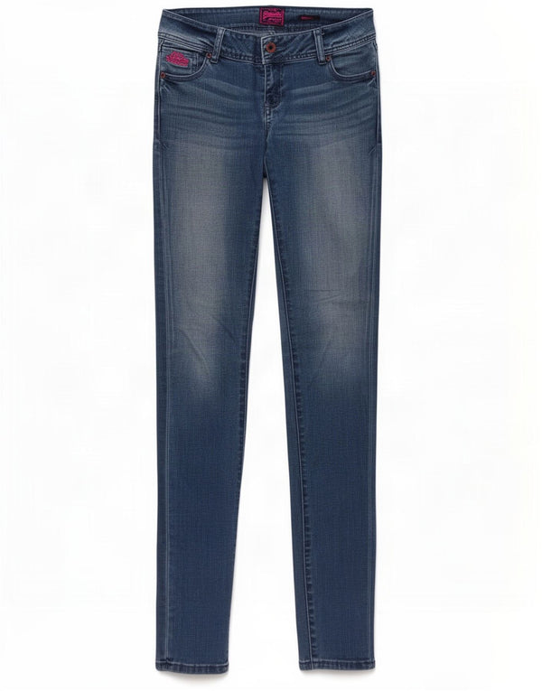 Jeans skinny da donna Superdry W29 L32 cotone blu