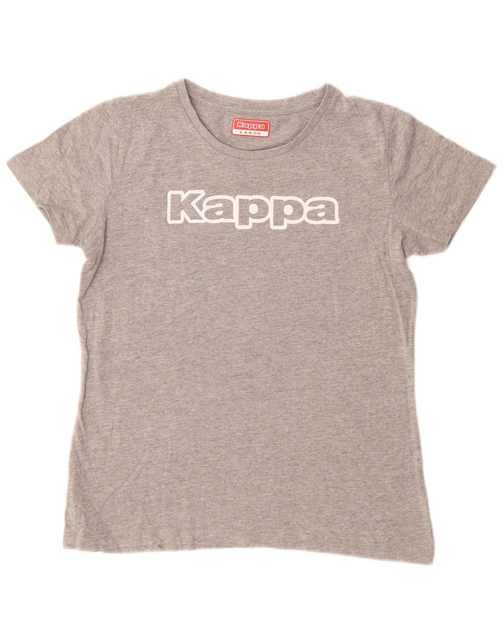 T-shirt grafica da donna KAPPA Top UK 14 grande grigia