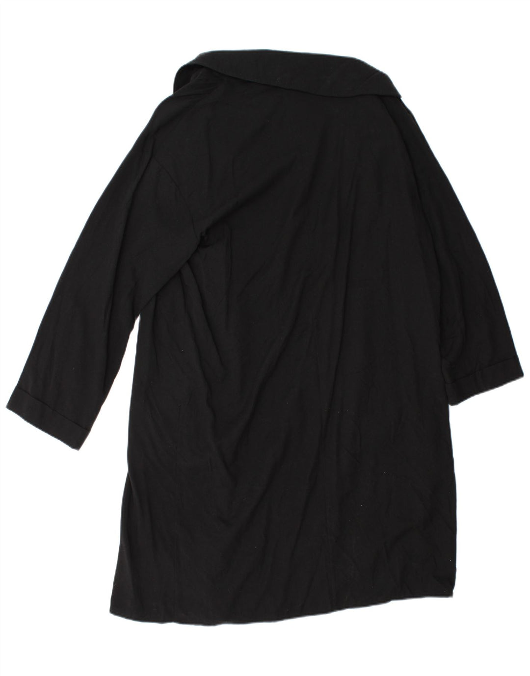 Cappotto aperto da donna Zara UK 14 Lyocell nero medio