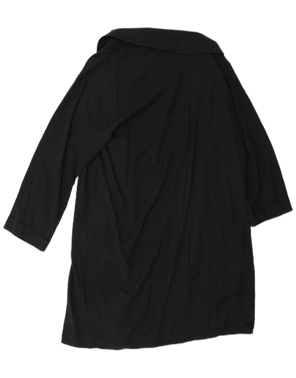Cappotto aperto da donna Zara UK 14 Lyocell nero medio
