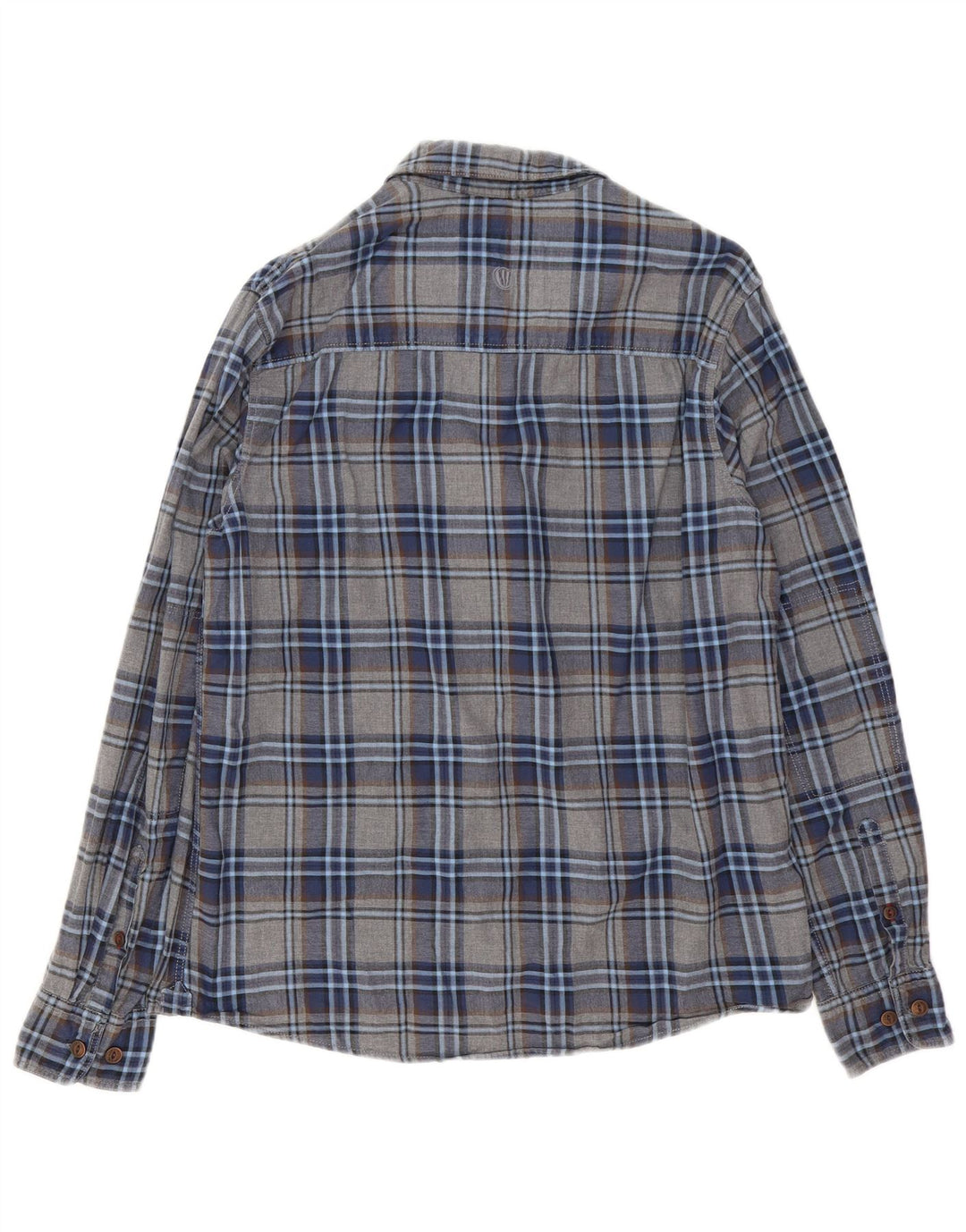 Camicia da uomo Fat Face in cotone a quadri grigio medio