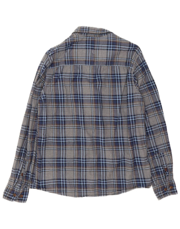 Camicia da uomo Fat Face in cotone a quadri grigio medio