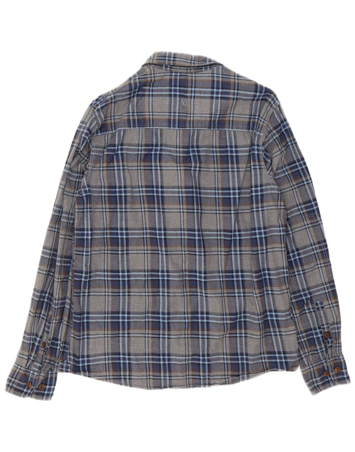 Camicia da uomo Fat Face in cotone a quadri grigio medio
