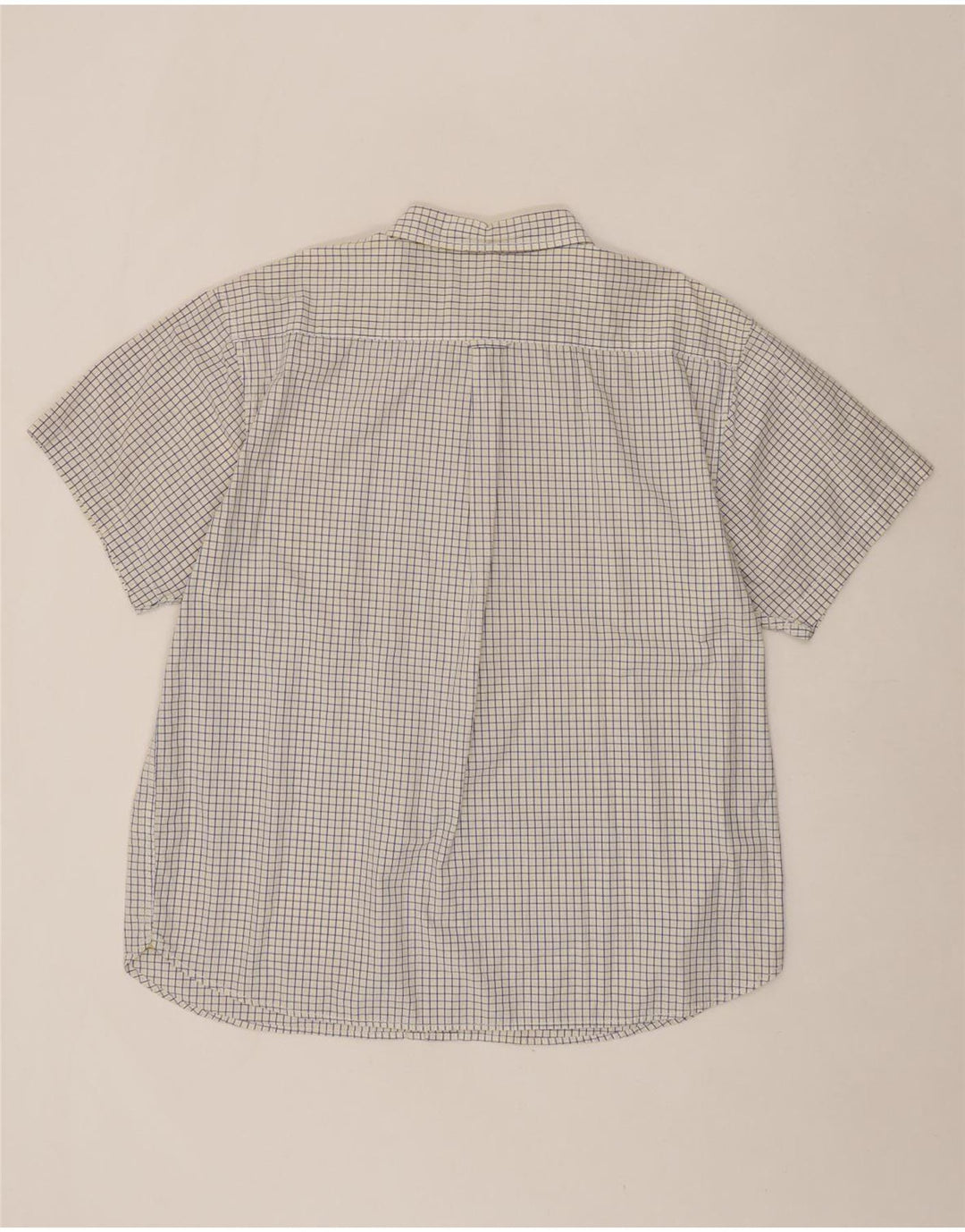 NAUTICA Mens Short Sleeve Shirt 2XL Blue Check Cotton Vintage Nautica and Second-Hand Nautica from Messina Hembry 