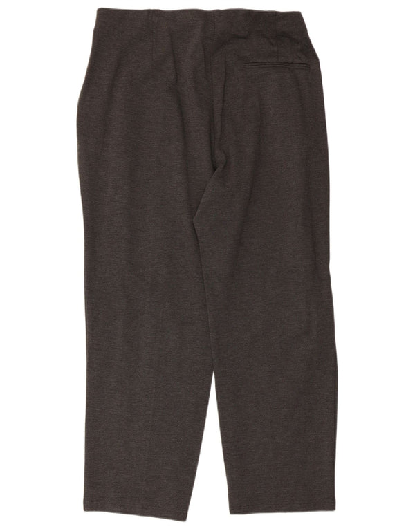 Pantaloni chino a vita alta da donna Marks & Spencer UK 20 2XL W38 L27 Grigio