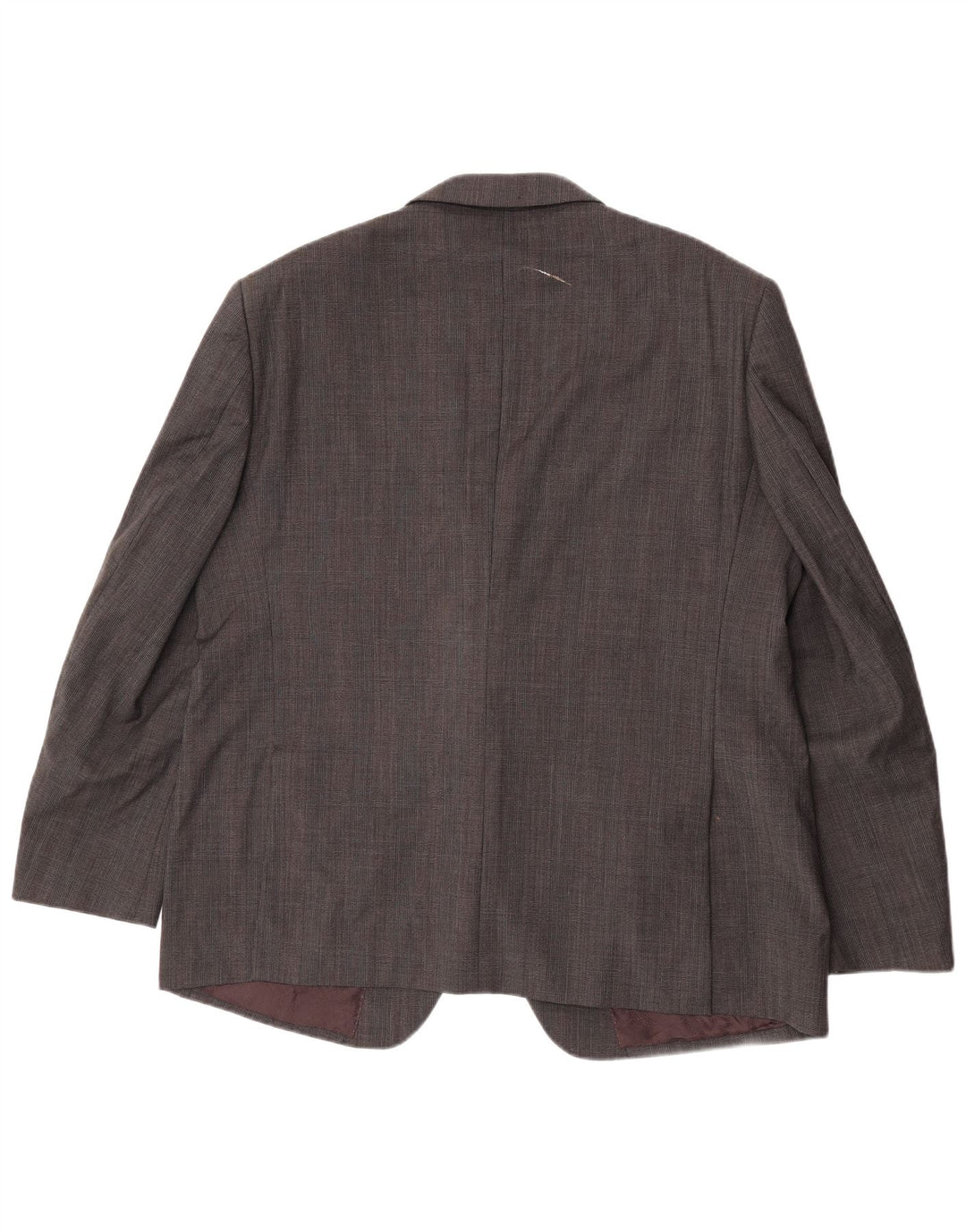 Giacca blazer a 2 bottoni da uomo Marks & Spencer UK 46 XL lana a quadri grigia