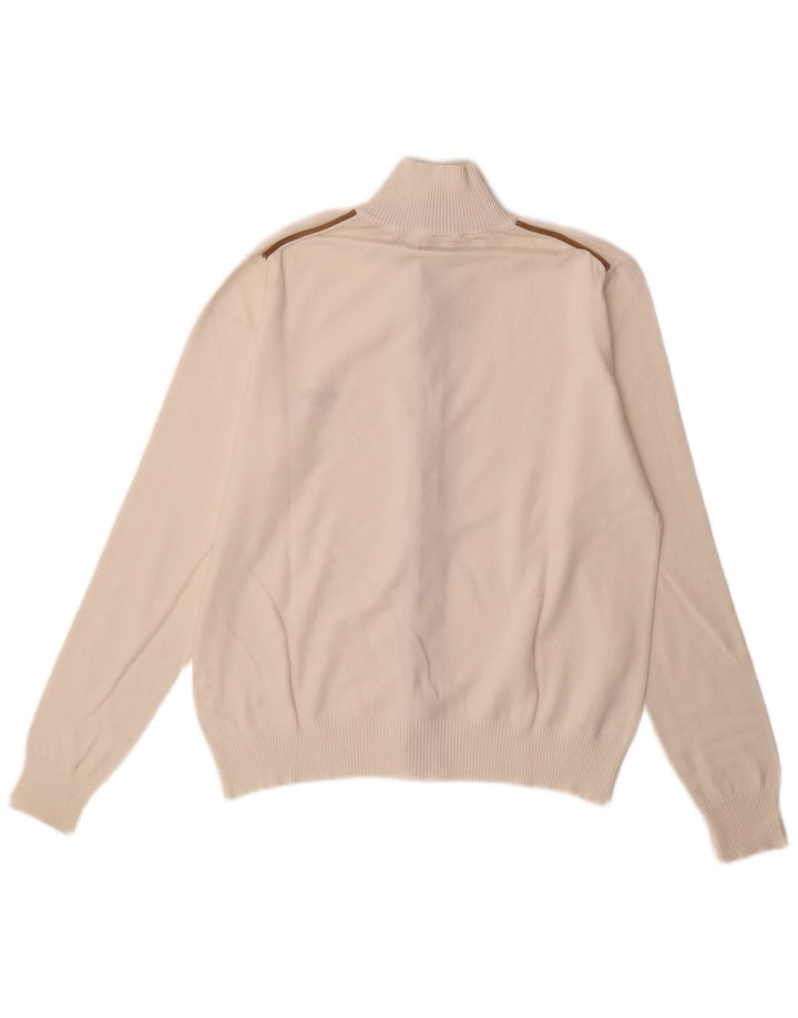 Calvin Klein Jeans Uomo Cardigan Maglione Grande Cotone Bianco