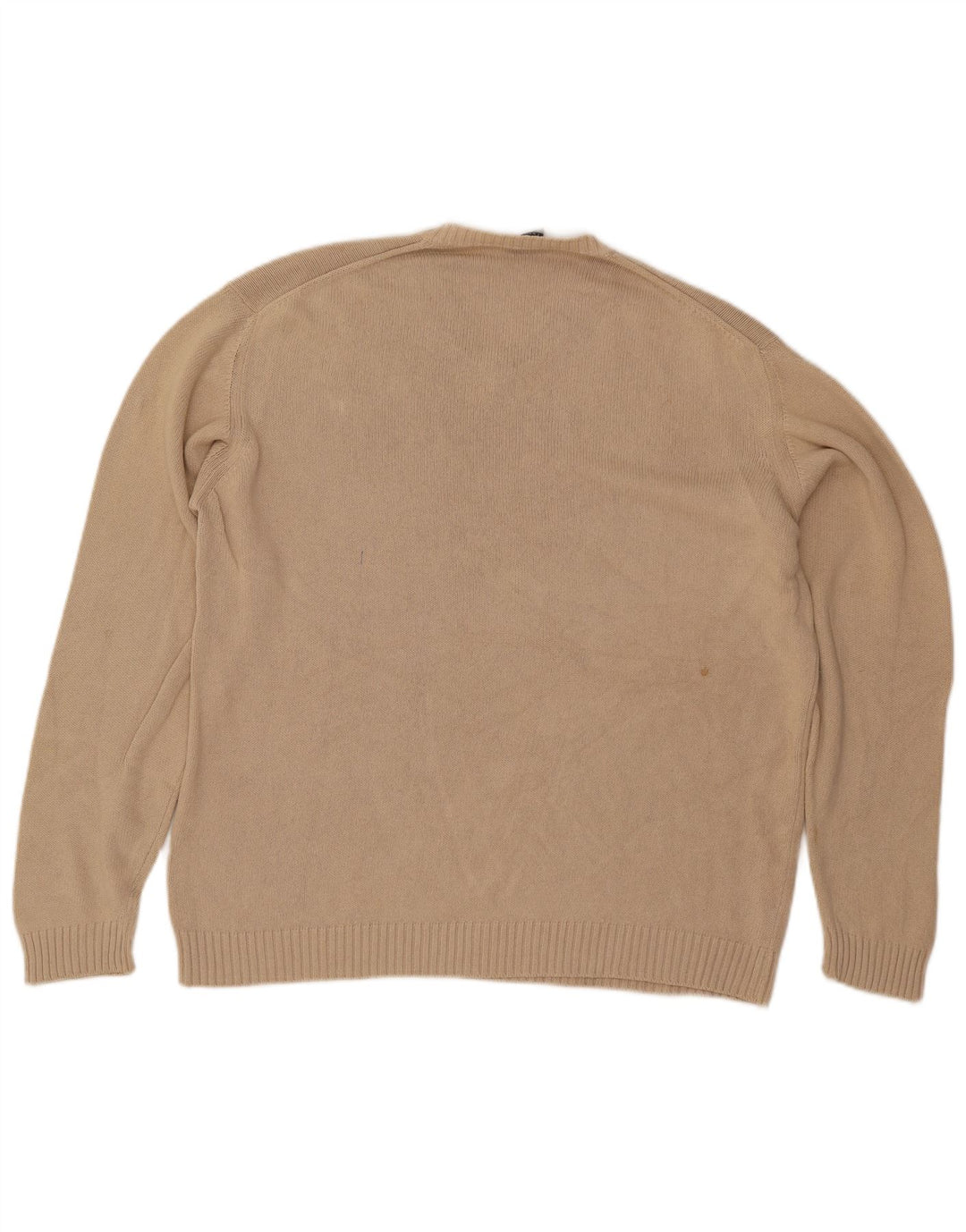 Maglione Trussardi Uomo Scollo a V Large in Cotone Beige