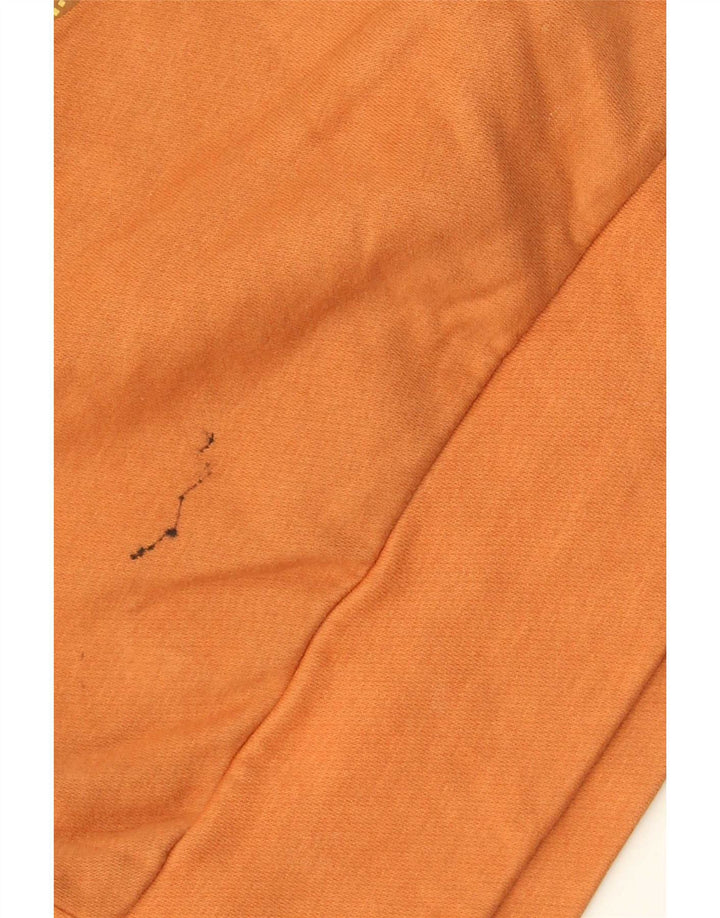 Felpa con grafica oversize da donna Adidas UK 8/10 piccola arancione